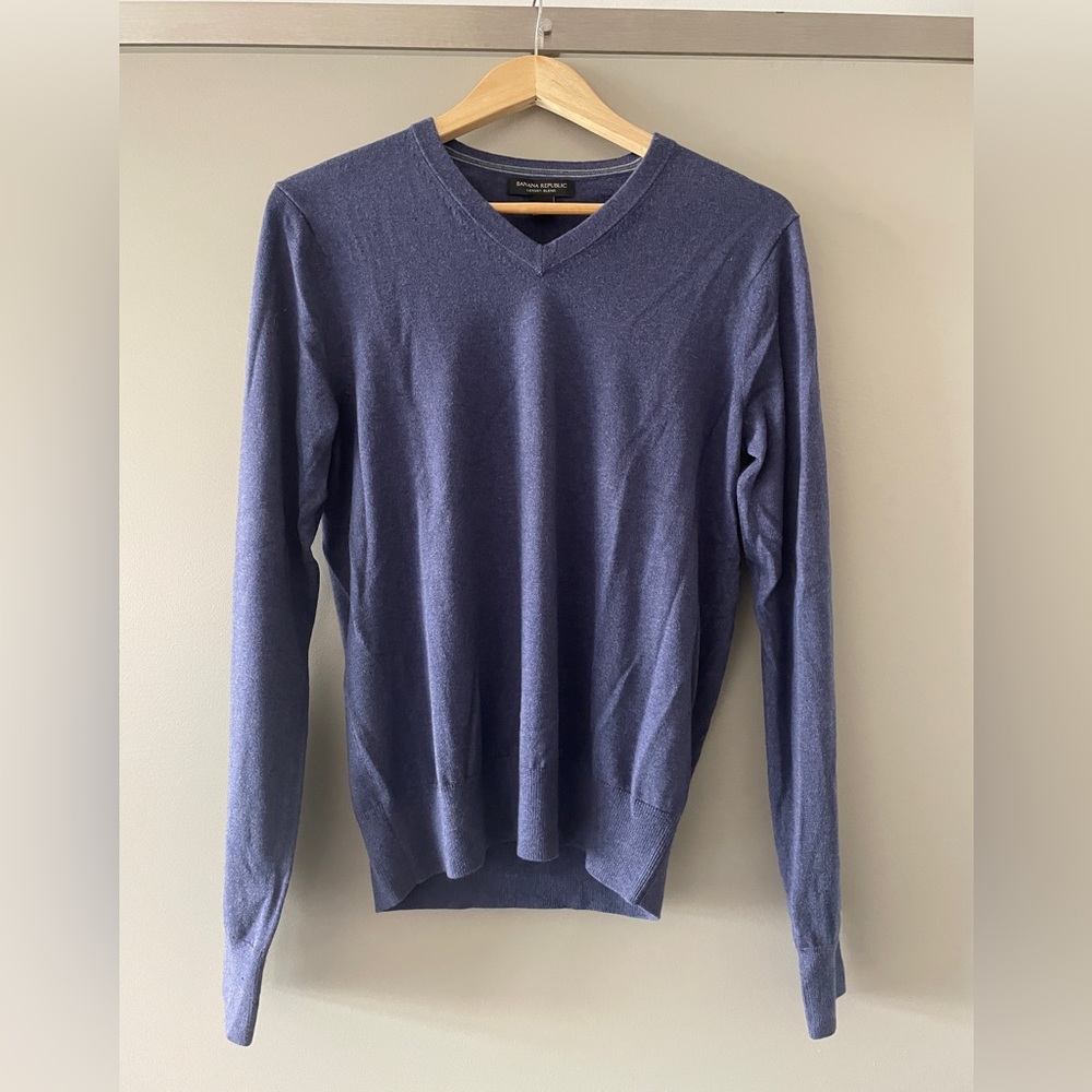 Banana Republic Silk Cashmere V-Neck Sweater
